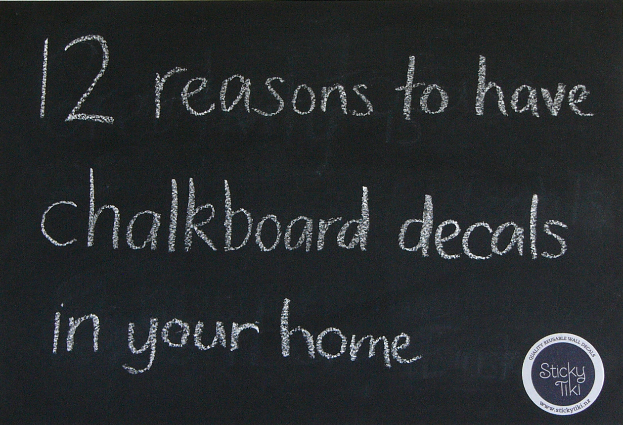 12 reasons to have chalkboard wall decals in your home StickyTiki
