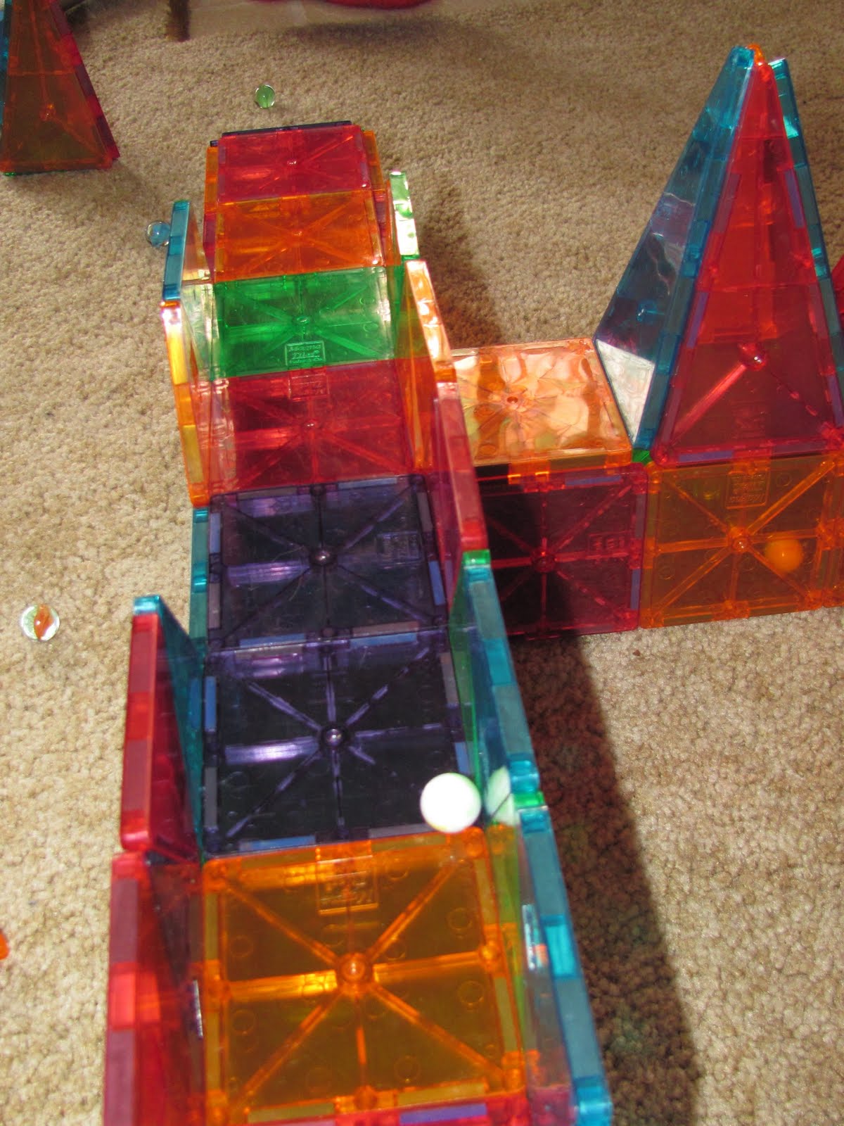 The Chocolate Muffin Tree Marbles and Magna Tile Building Toys