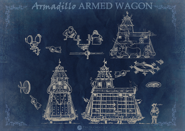 DIES IRAE (campagne de crowdfunding pour 1650) - objectif ATTEINT Armadillo_Armed+Wagon