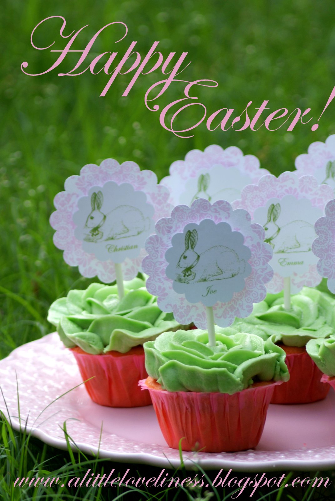 A Little Loveliness Happy Easter Cupcakes