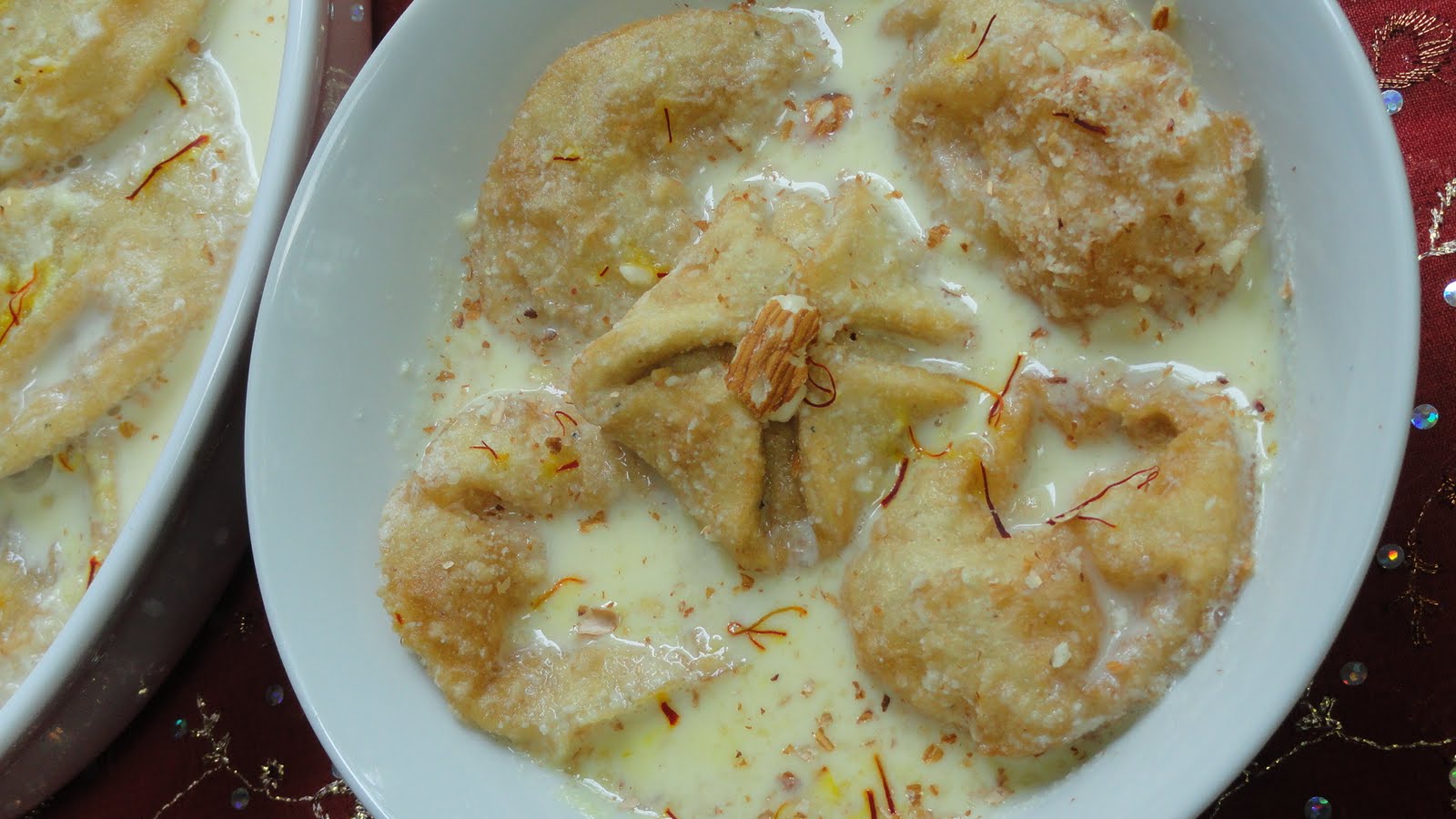 A Peek into My Kitchen Bhadam Paal Puri Puri in Almond Milk