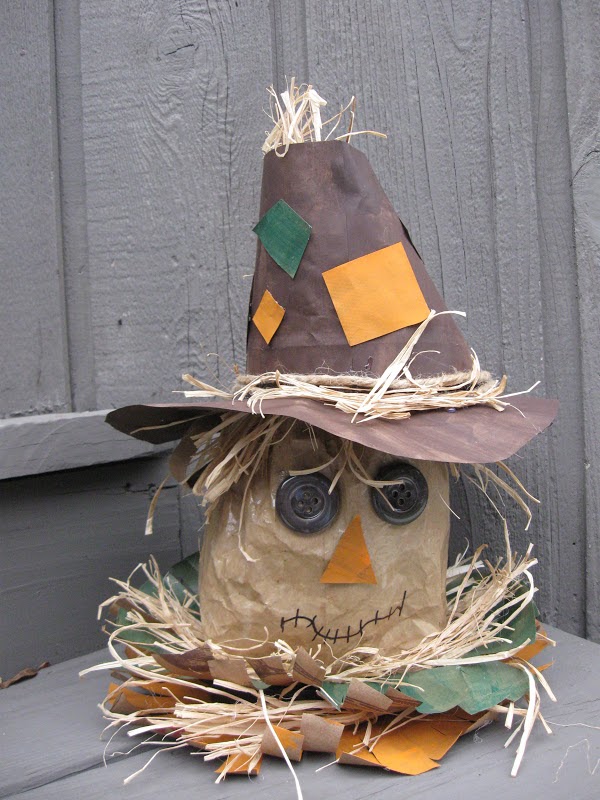 Craft Klatch ® Scarecrow Centerpiece Craft Recycled Materials