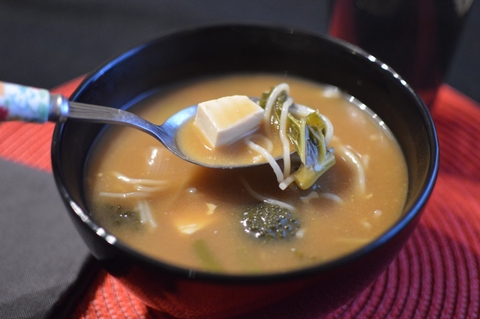 Food Broccoli and Kale Vegan Miso Soup Recipe Diary of the Evans