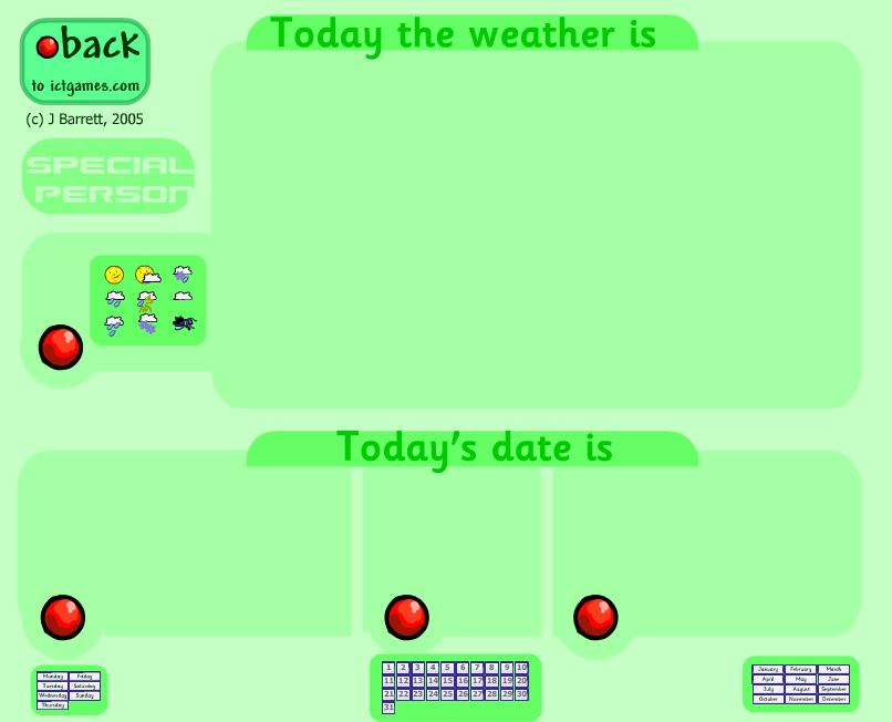 Weather and date chart