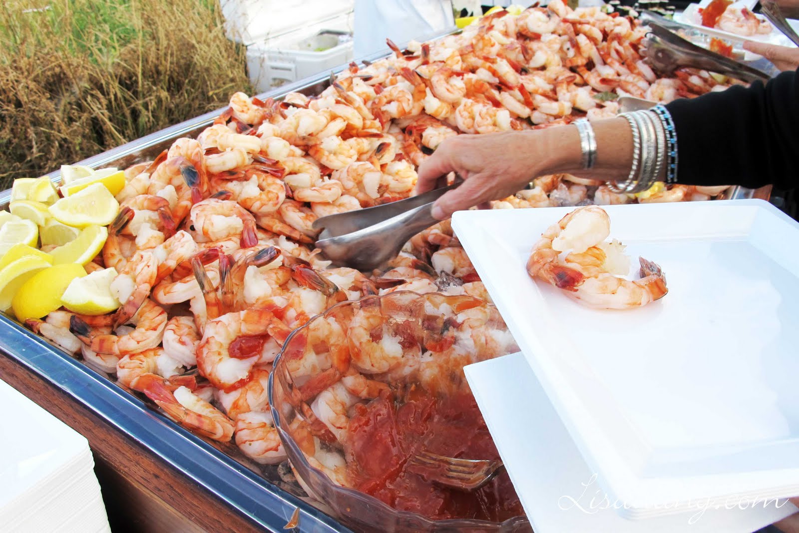 Cocktail Shrimp. What's an outdoor party without a ton of jumbo shrimp ...