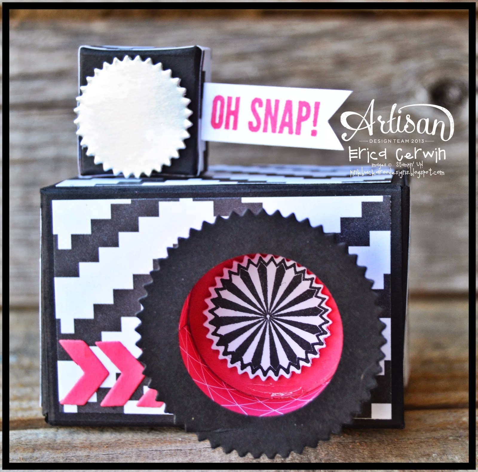 Pink Buckaroo Designs Artisan Wednesday Wow Blog Hop Oh Snap Camera Box