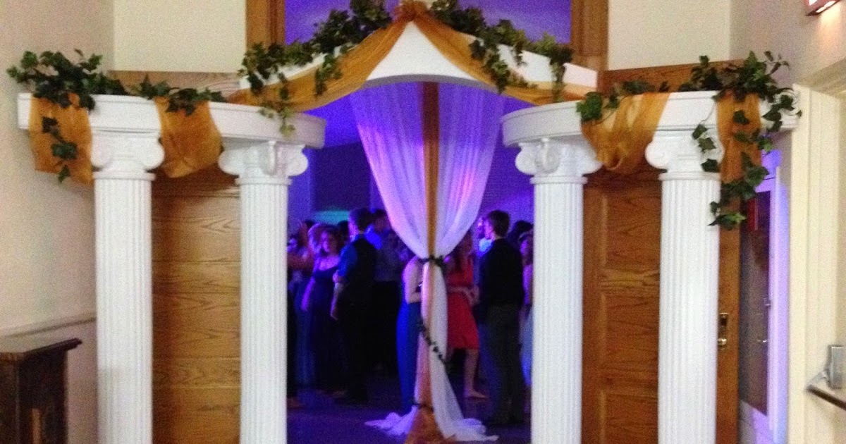 Party People Event Decorating Company Greek theme prom for Harrison