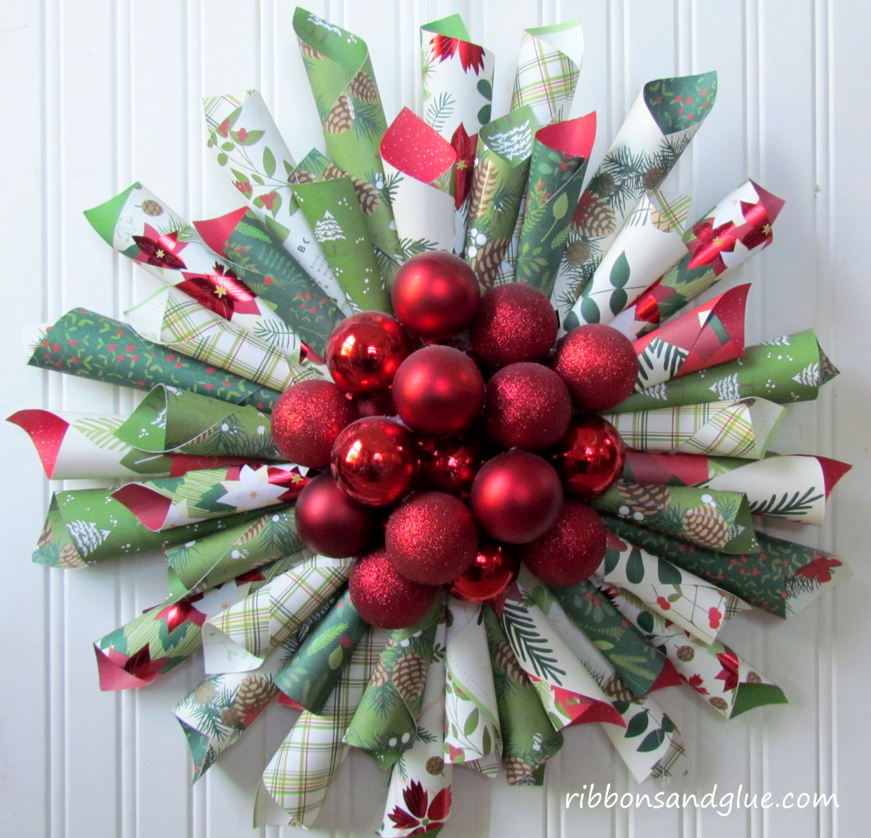 paper wreaths paper wreaths
