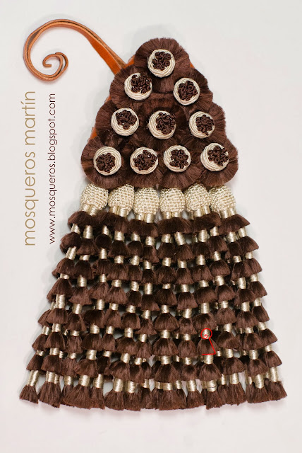 mosquero de seda - marron beige - artesano mosquero de seda - marron beige - artesano