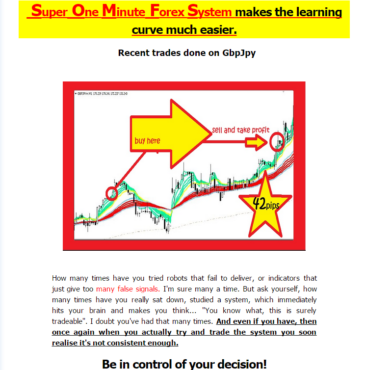 Super one minute forex system