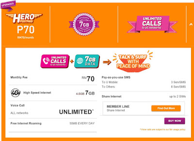 Hero Postpaid P70 Hero Postpaid P70