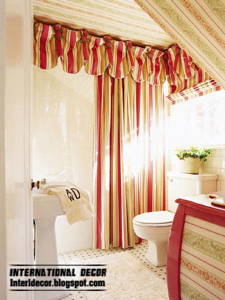 red striped curtain for bathroom window red striped curtain for bathroom window