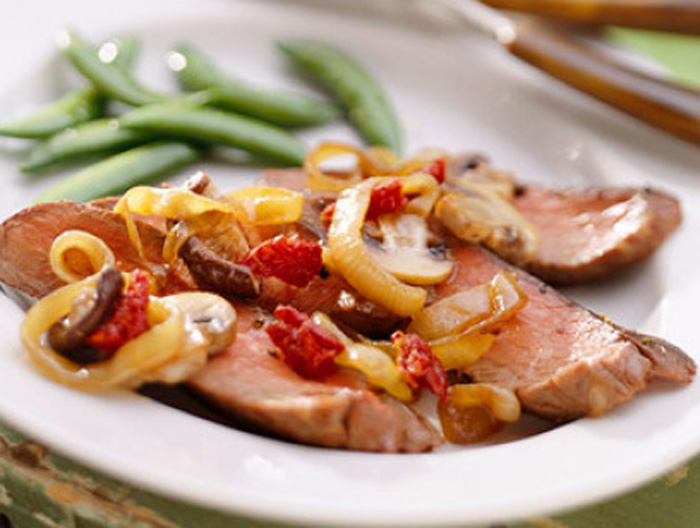 Steak with Sauteed Onions