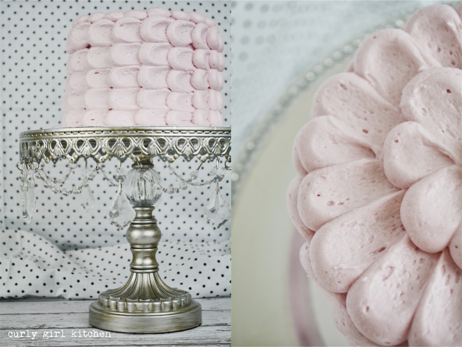 Curly Girl Kitchen Blush and Bashful Petals Cake for Mother's Day