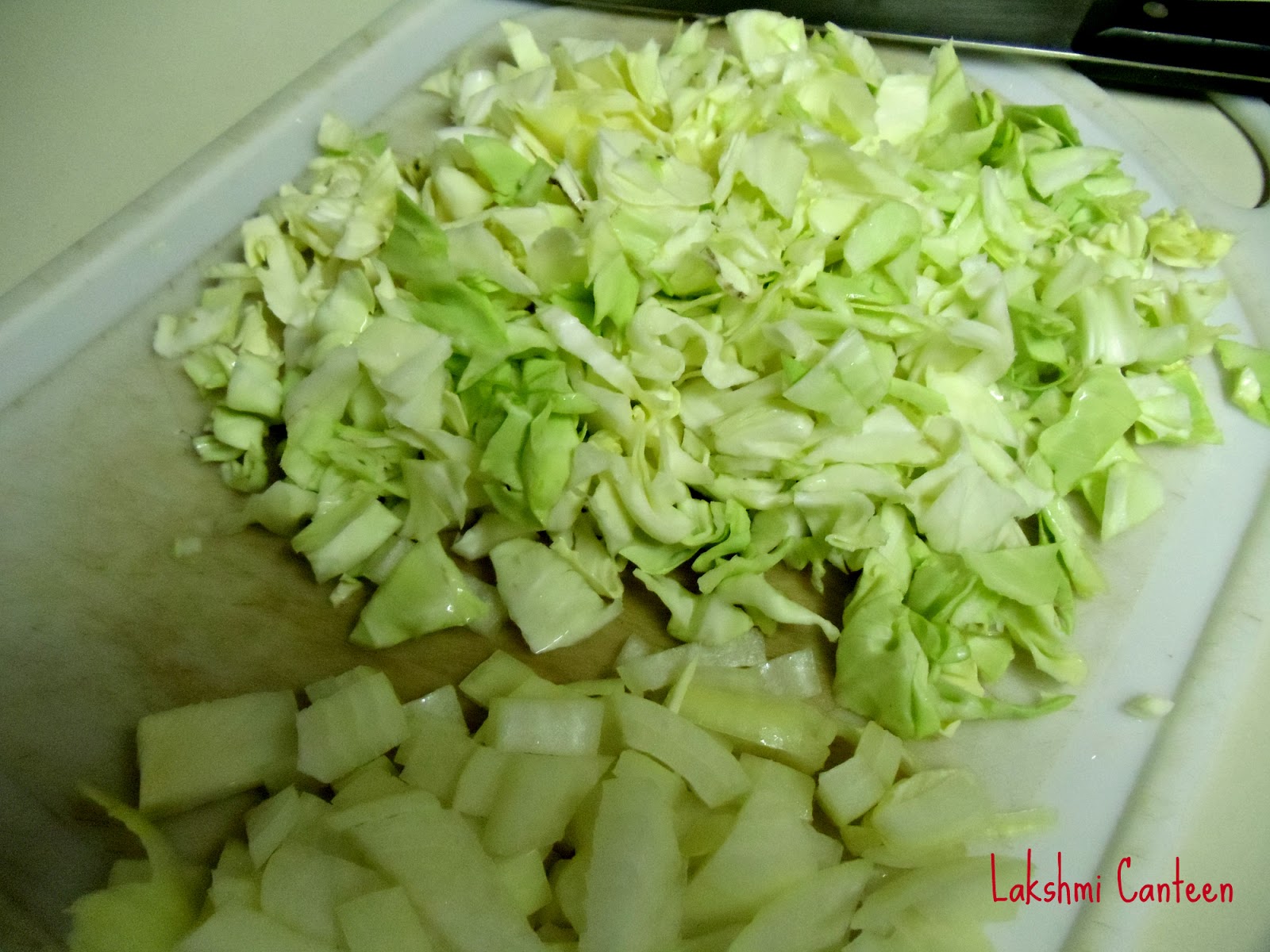 Lakshmi Canteen Cabbage Upkari (Cabbage Stir Fry)
