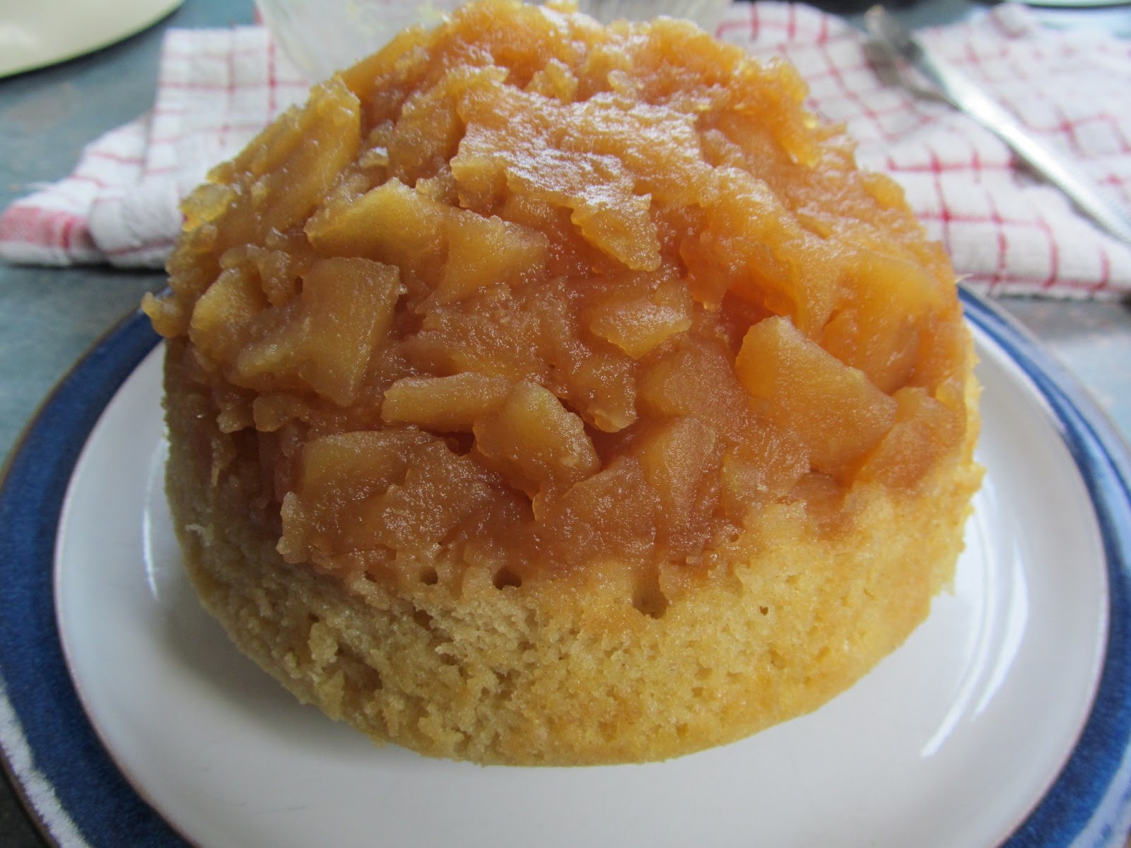 Less equals more Caramelised apple sponge