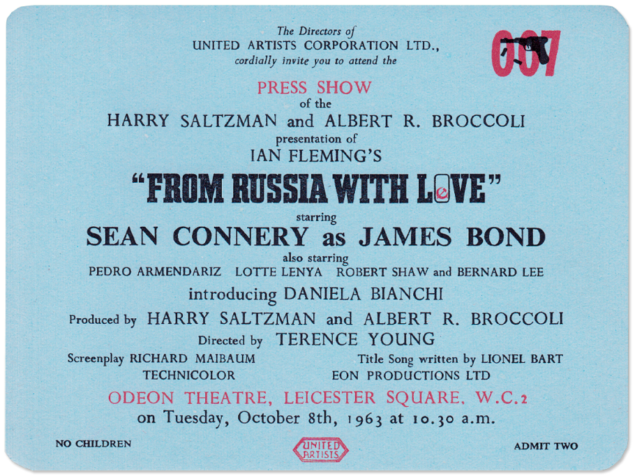 Photos 50 Years of James Bond on Film vintage everyday