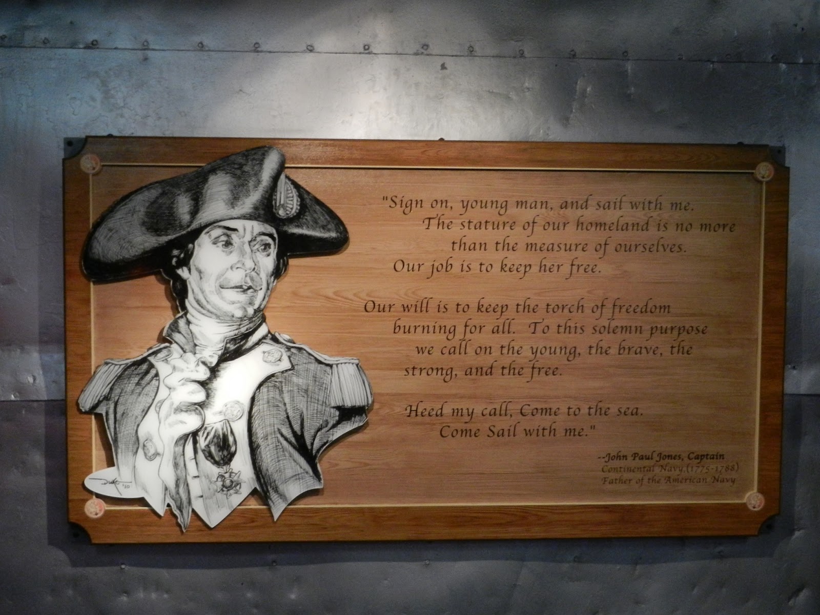 USS Midway plaque quote USS Midway plaque quote