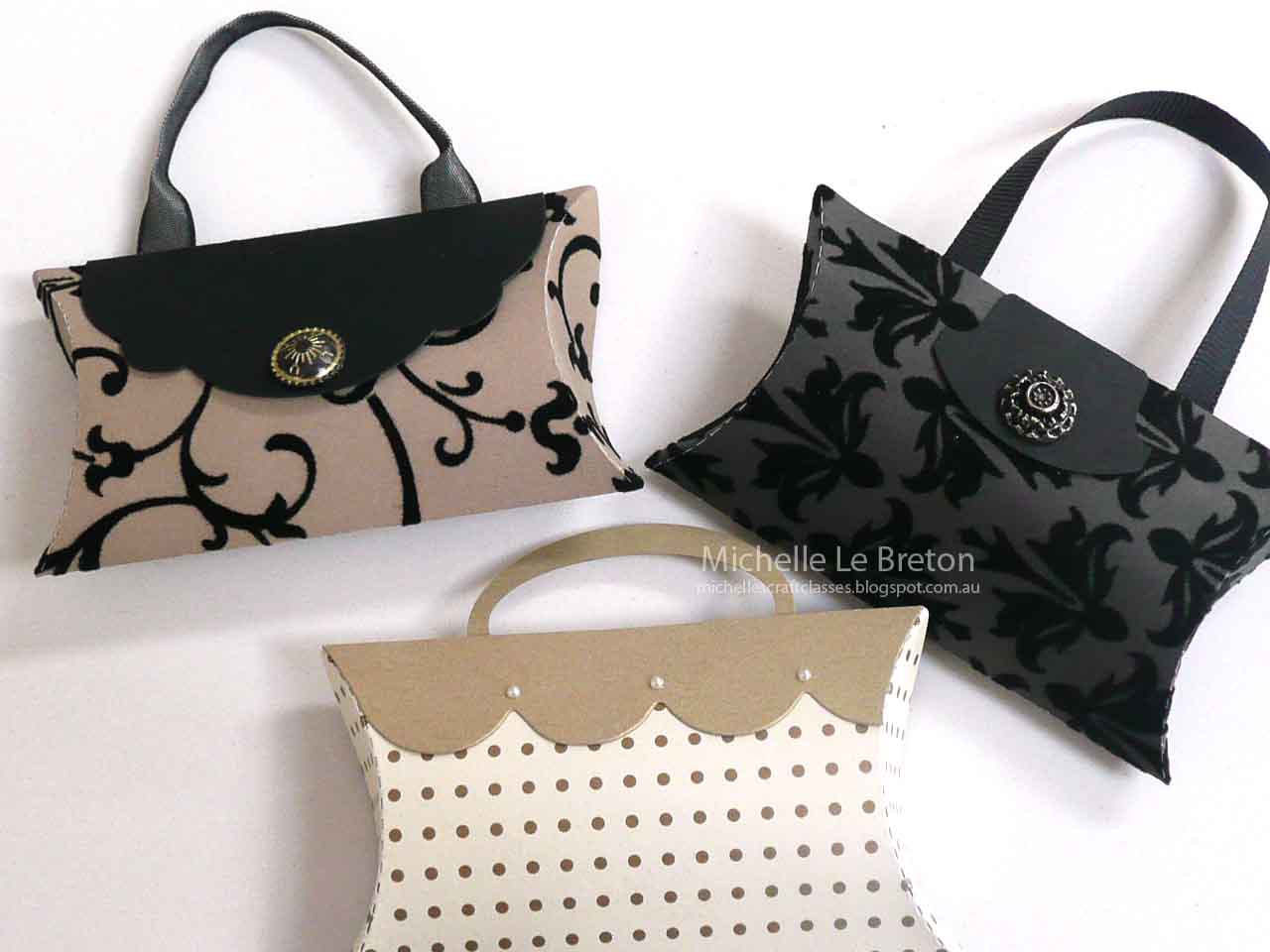 michelles card classes My beautiful pillow box die