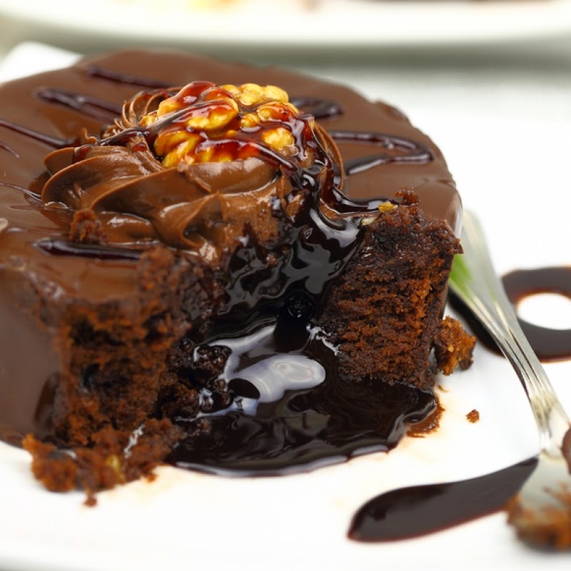 Chocolate Lava Cake Ducks 'n a Row