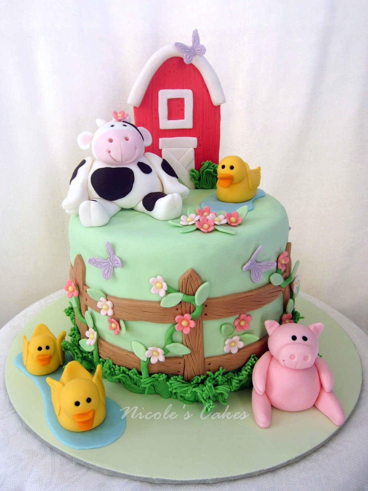 Confections, Cakes & Creations!: Farm Themed Baby Shower Cake!
