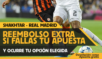 betfair reembolso 25 euros Champions League Shakhtar vs Real Madrid 25 noviembre betfair reembolso 25 euros Champions League Shakhtar vs Real Madrid 25 noviembre