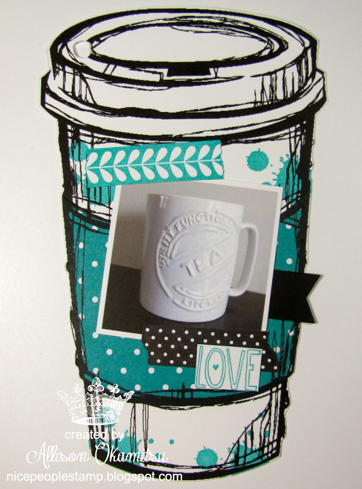 nice people STAMP! Stampin' Up! Canada Hybrid Coffee Cup Scrapbook