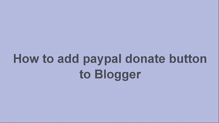 How to Add PayPal to your blog