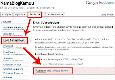 Cara Membuat Widget Berlangganan Artikel di Blog Cara Membuat Widget Berlangganan Artikel di Blog