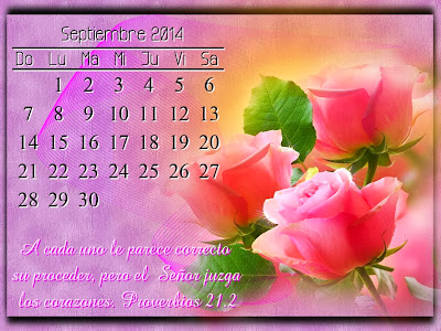 `*.¸.*✻    AQUÍ,  CALENDARIO  PARA  TODO  EL AÑO   *.¸.*✻  9+SEPTIEMBRE