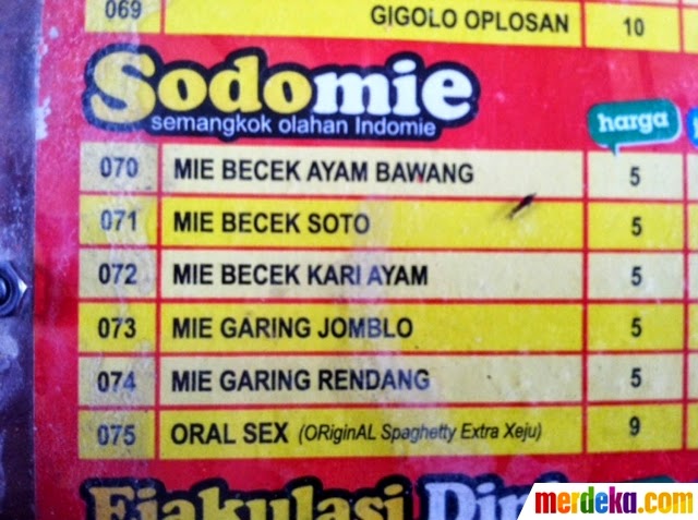 Menu Vulgar Kedai 24 Sleman Yogya Menu Vulgar Kedai 24 Sleman Yogya