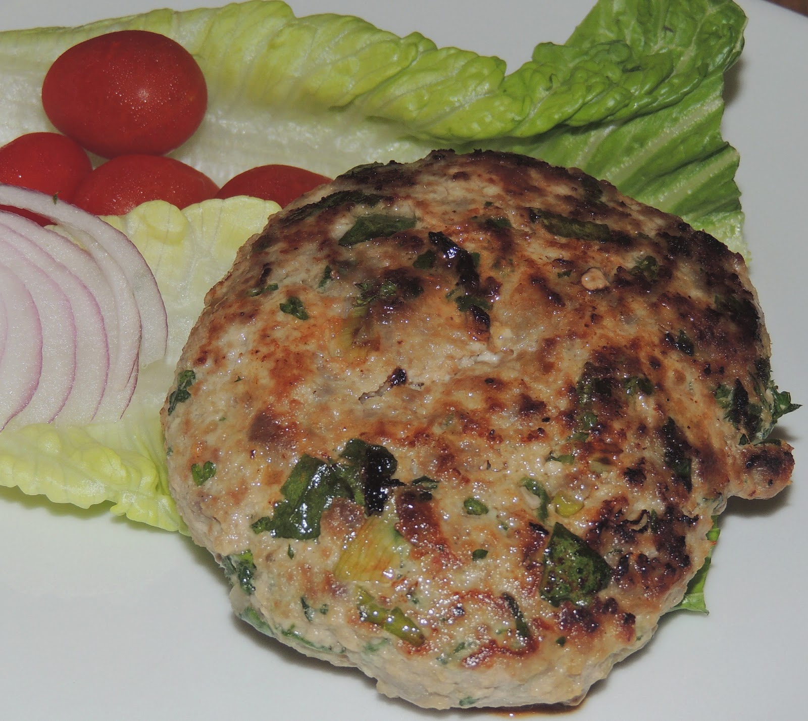 Gas Stove Girl Chicken and Sausage Spinach Burgers
