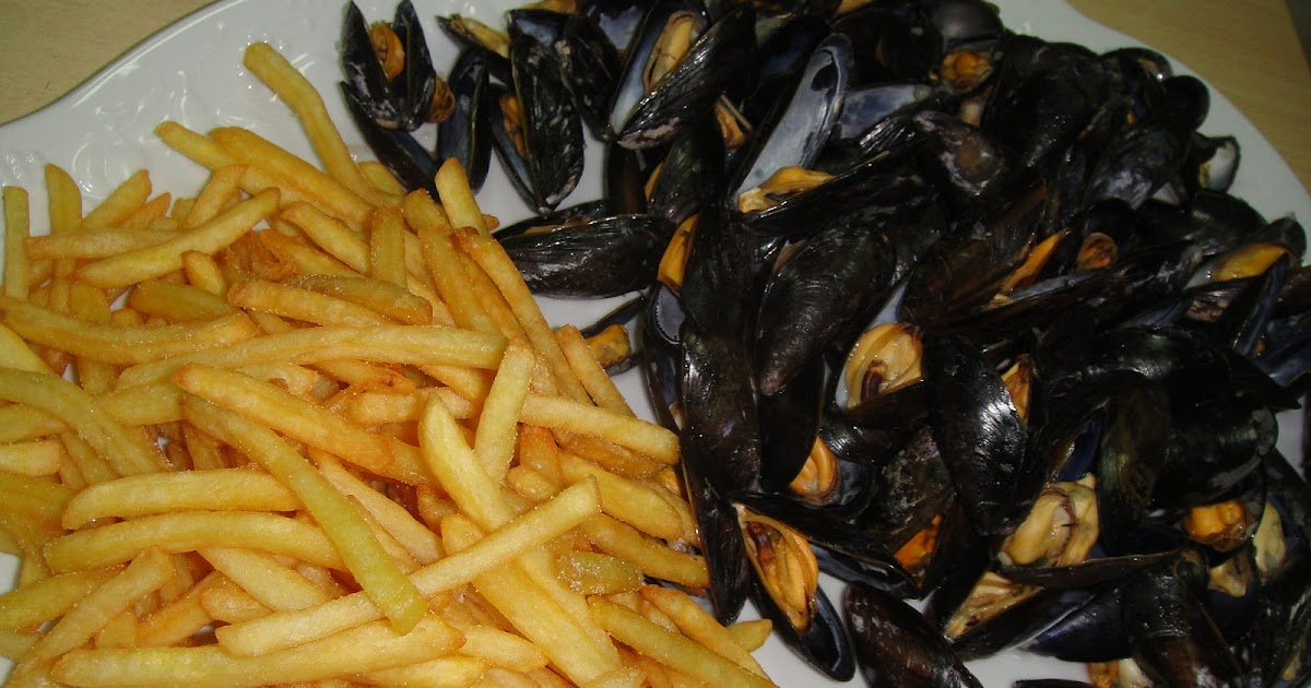 Maryam's Culinary Wonders 273. Moules Frites Mussels and Fries
