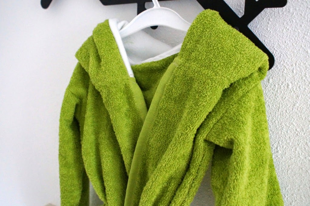 DIY towel robe - huisje boompje boefjes