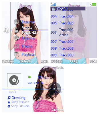 江口愛美@AKB48 SonyEricsson手機主題for Elm/Hazel/Yari/W20﹝240x320﹞
