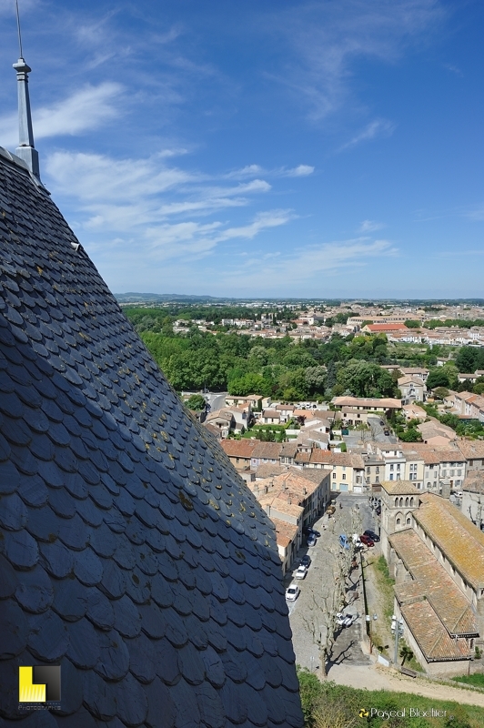 Toiture d'ardoise, château comtal de Carcassonne Toiture d'ardoise, château comtal de Carcassonne photo pascal blachier