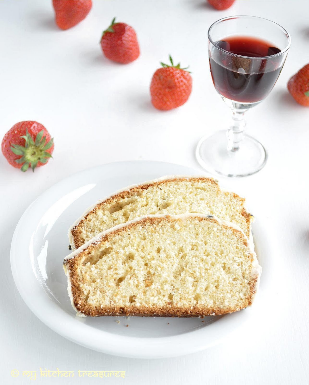 My Kitchen Treasures Passion Fruit Pound Cake