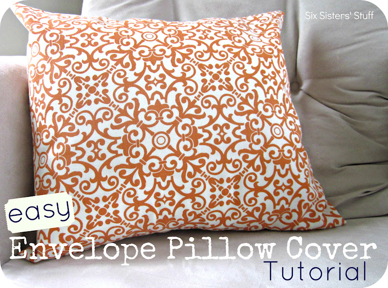 Easy Envelope Pillow Cover Tutorial Six Sisters Stuff