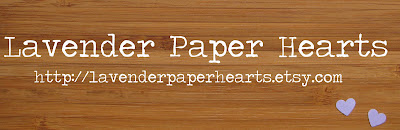 Lavender Paper Hearts