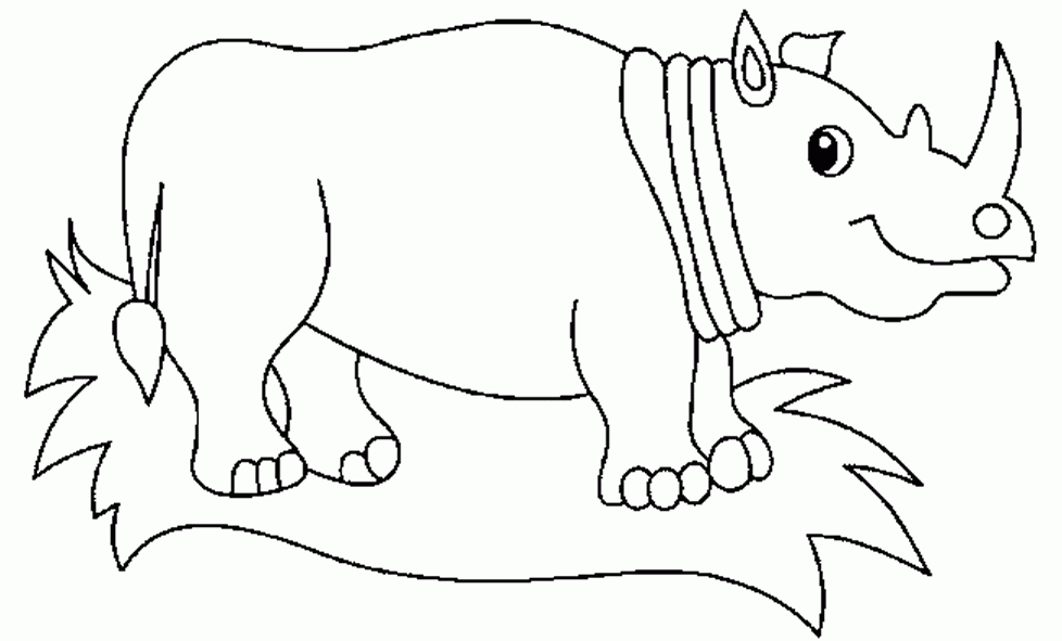 desenhos de rinoceronte para colorir | desenhos para pintar e imprimir