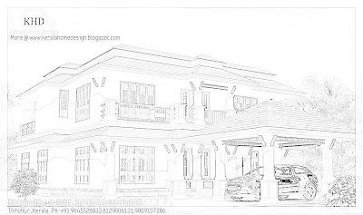 Kerala Style Duplex House Architecture -  242 Square feet (2600 Sq. Ft) - November 2011