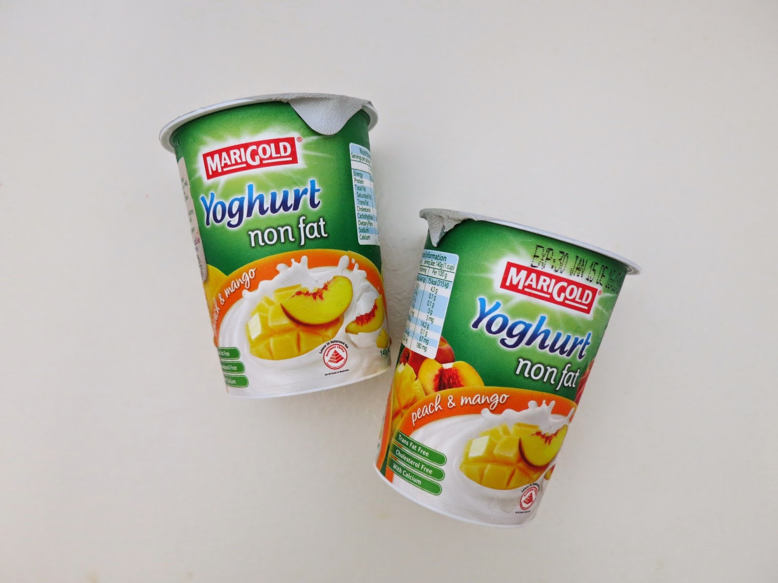 Marigold Yoghurt Nonfat Peach & Mango Midsummer Treat