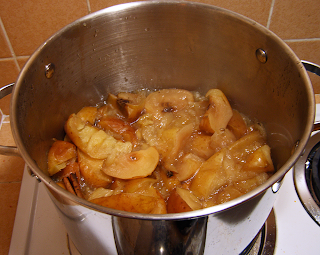 Apples Cooking Down in Pot