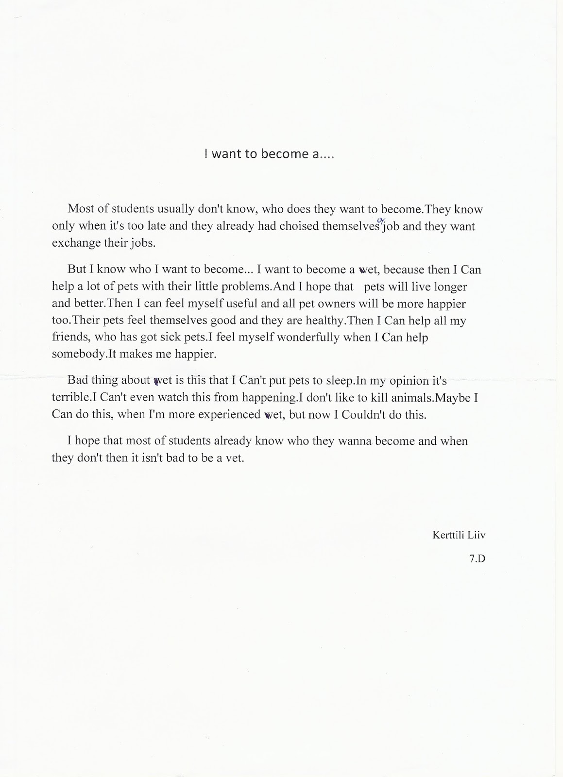 Essay about my mission in life