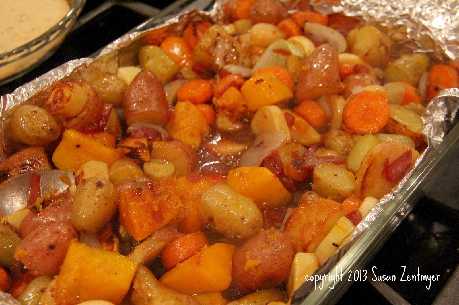 Love from the Kitchen Roasted Vegetables with Pomegranate Vinaigrette