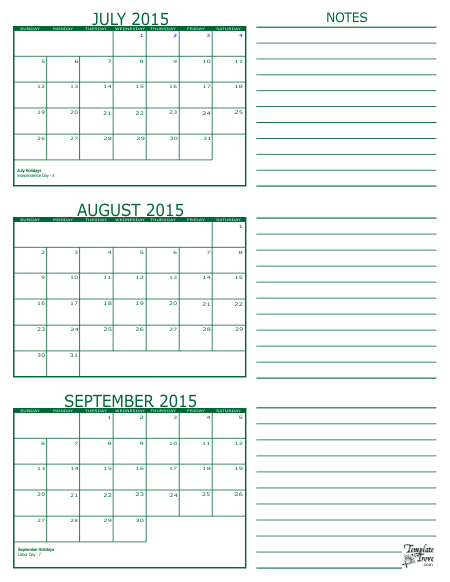 calendar may june july 2015