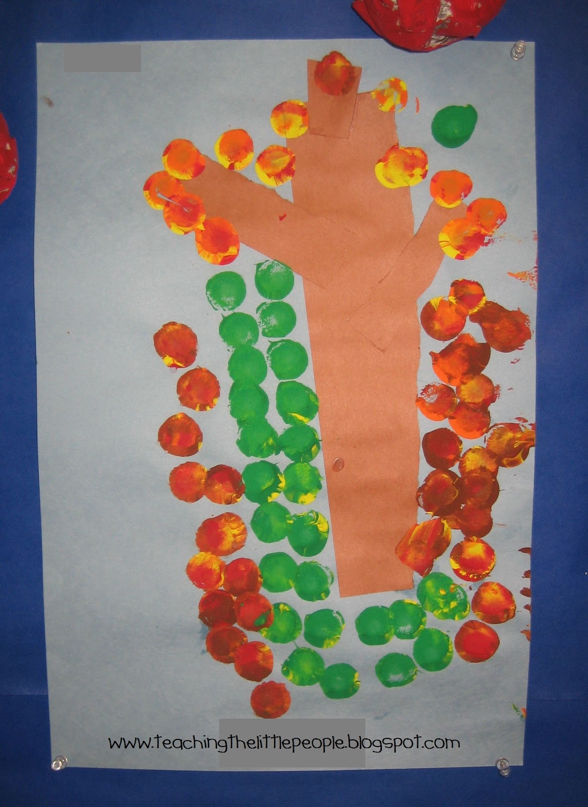 Teaching The Little People: Making Tree Art in Preschool
