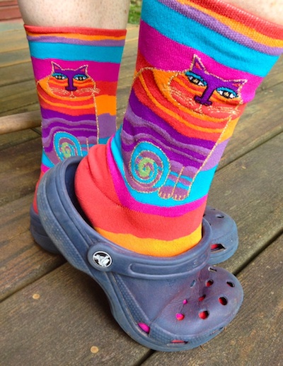 Ashbee Design: Perfect Socks for Crocs • Laurel Burch