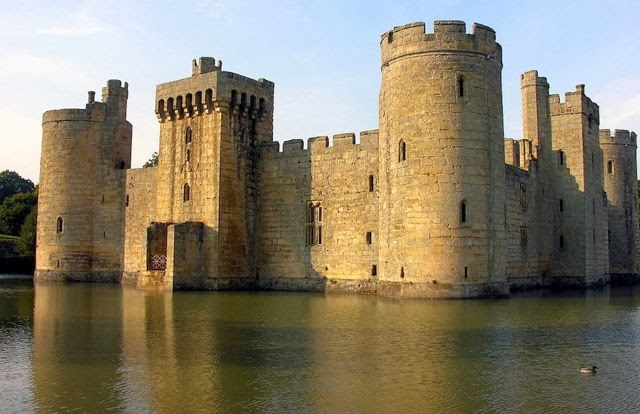 Castillo de Bodiam en East Sussex, Inglaterra