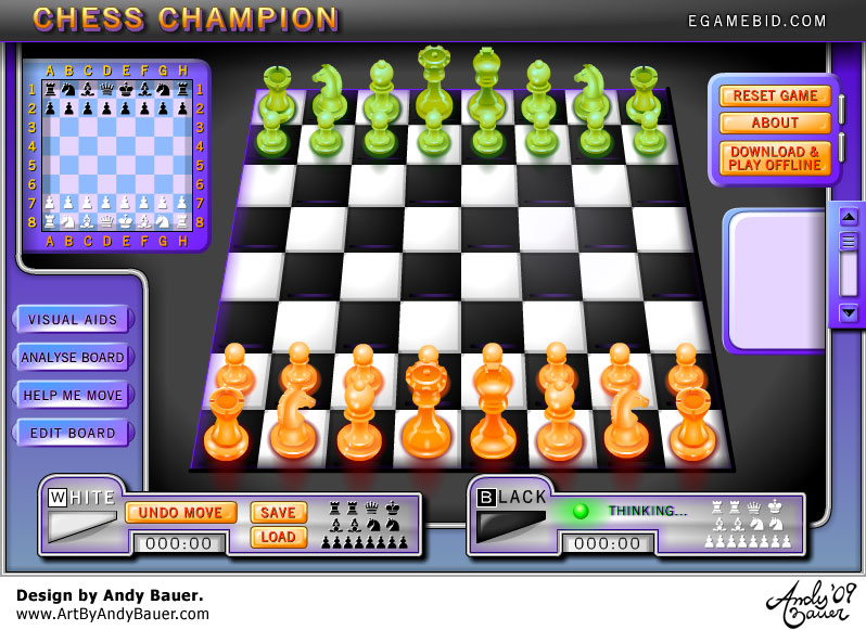art by andy bauer flash game chess champion